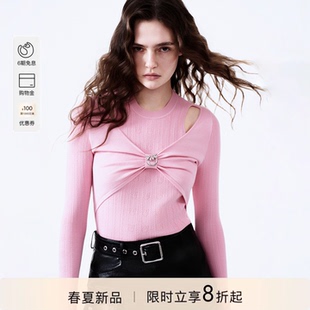 PAF26123853 立体蝴蝶结镂空毛针织衫 PINKO女士2026年春季 新款