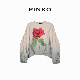 PINKO女士玫瑰印花渐变卫衣104281A26A