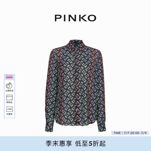 PINKO女士徽标渐变衬衫104011A23B
