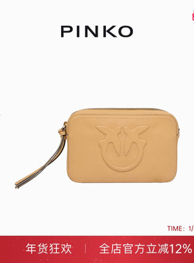 PINKO压花logo相机包女小众设计感斜挎单肩小包104336A29Q