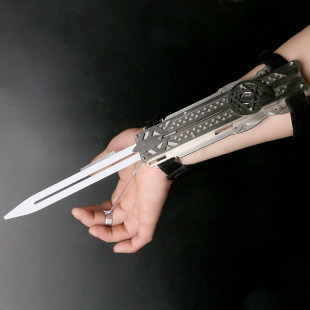 黑马新品定做刺客信条袖箭电影袖剑线控袖剑直跳拉绳袖箭ABS塑料