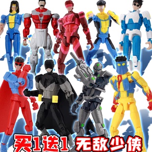 热门蒙面马克无敌少侠手办玩具周边超可动人偶3D打印暗翼摆件儿童