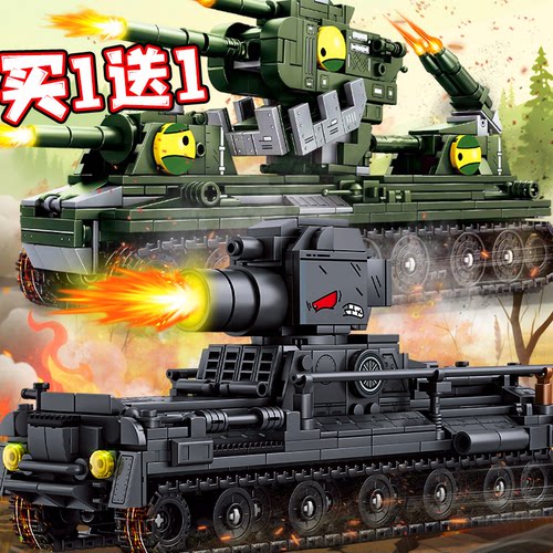 德系卡尔臼炮坦克积木苏系KV66