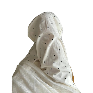 白色波点阔腿裤女夏季薄款裤子宽松新款休闲长裤小个子冰丝山本裤