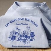 T恤女夏季 2024新款 爆款 日系复古印花纯棉短袖 设计感半袖 港风上衣