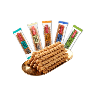 众望小麻花375g独立小包装休闲零食小吃传统糕点湖北特产网红美食