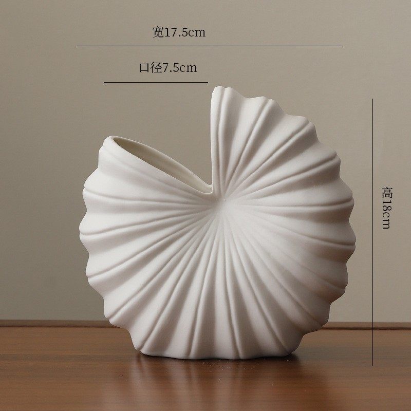 北欧陶瓷素烧白色艺术花瓶创意简约轻奢花器家居办公室装饰工艺品,家居饰品,花瓶,淘宝优惠券,粉丝福利购,淘宝优惠卷