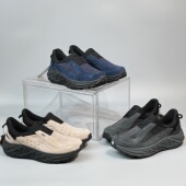 男缓震运动鞋 徒步鞋 真皮一脚蹬男士 男鞋 皮 懒人鞋 GOUPU户外休闲鞋