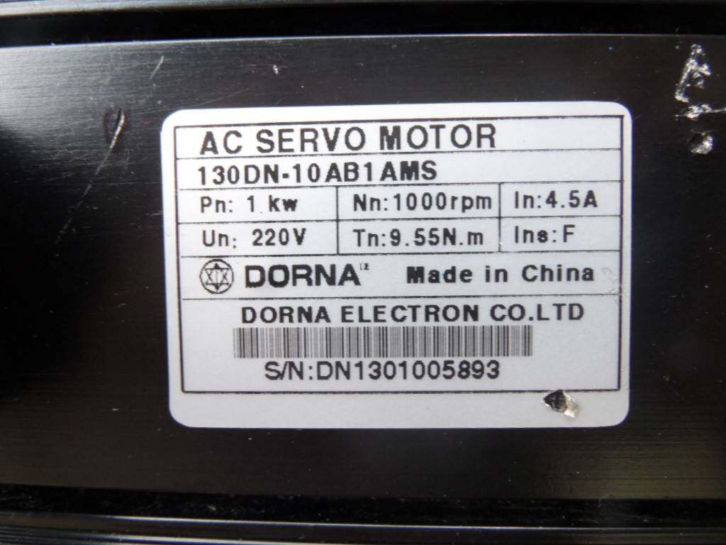 dorna东菱伺服电机 130dn-10ab1ams 1.0kw 9.55n.m 原装拆机 现货