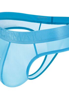 JOCKMAIL 腰带冰丝超薄半透明性感男士三角裤比基尼T丁字裤情趣