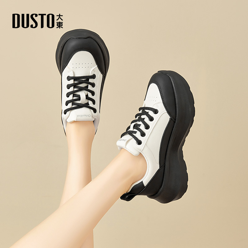 厚底小白鞋时尚休闲平底高跟