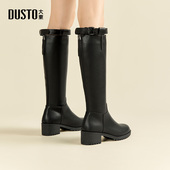 冬季 新款 时尚 大东骑士靴女鞋 粗跟中跟爆款 配丝袜长筒靴0019