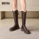 大东dd长筒靴女2025新款 女靴秋冬长靴厚底骑士靴美拉德中筒靴子女