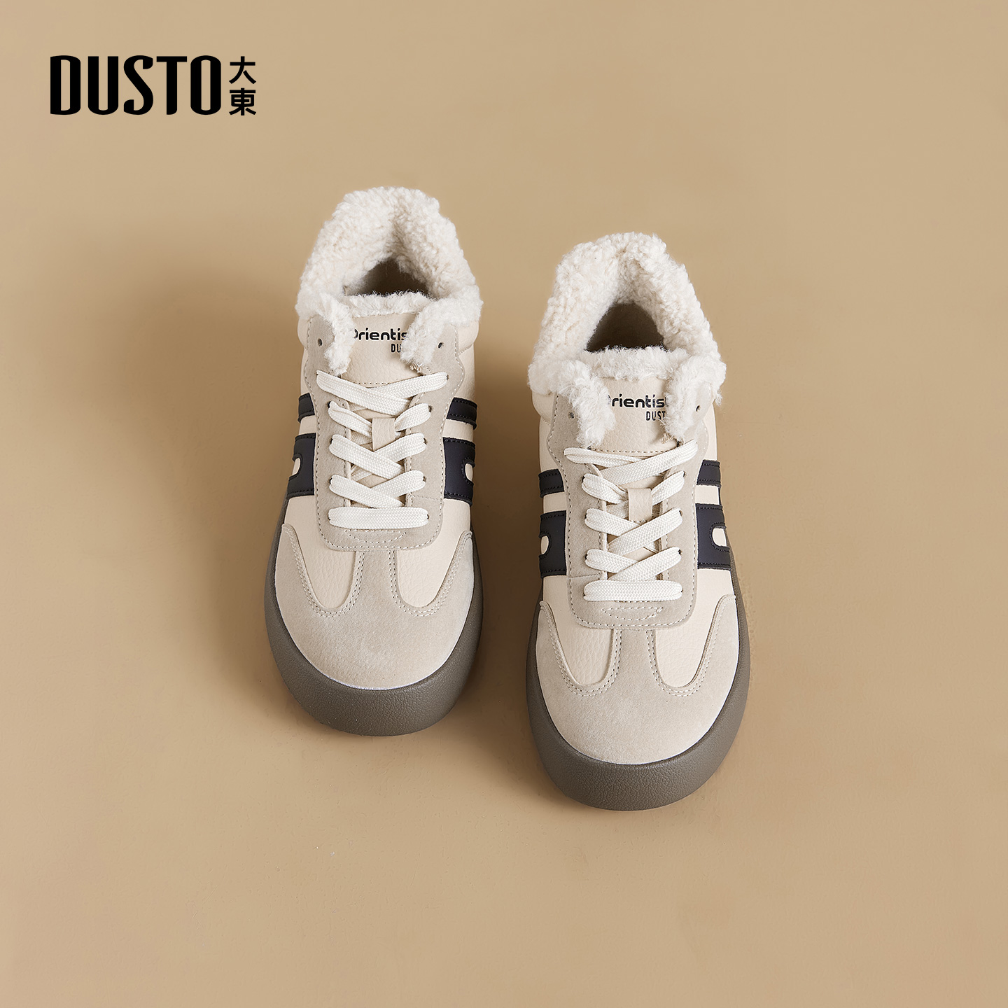 大东dd平底德训鞋女2025新款秋冬季运动女鞋子板鞋加绒加厚小白鞋