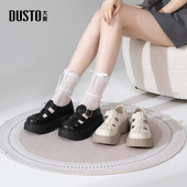 大东罗马凉鞋 休闲平底高跟圆头魔术贴透气X0666 新款 女鞋 2025夏季