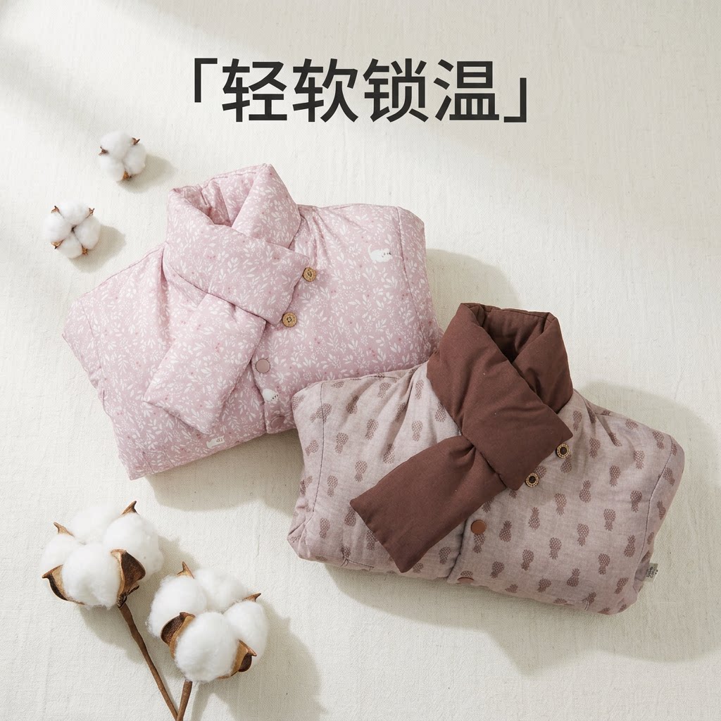 新款复古全棉纱布纯棉花棉服加厚棉袄/棉服