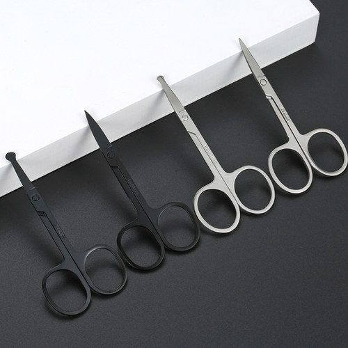 鼻毛剪刀修眉剪毛套装圆头小剪刀修剪器手动修毛剪子男女士小剪子