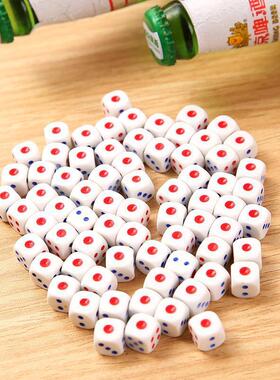 骰子色子圆角筛子亚克力14号塑料筛粒酒吧ktv夜场1包100粒5包家用