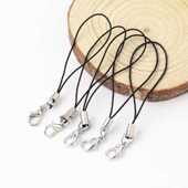 DIY配件单绳手机配绳挂饰挂件龙虾扣钥匙吊坠挂绳挂扣串珠配件