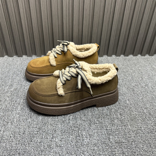 品牌撤柜真皮加绒保暖博肯鞋女