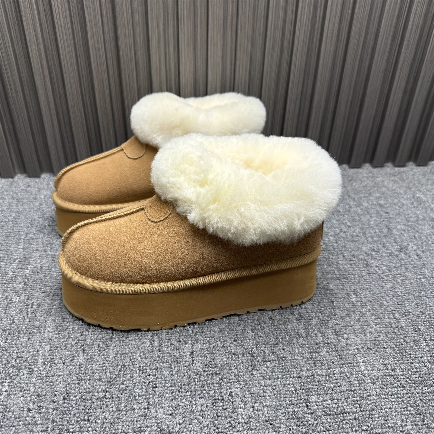 撤柜真皮羊毛口厚底雪地靴女2025年冬季新款加绒加厚百搭休闲棉鞋,女鞋,时尚雪地靴,淘宝优惠券,粉丝福利购,淘宝优惠卷