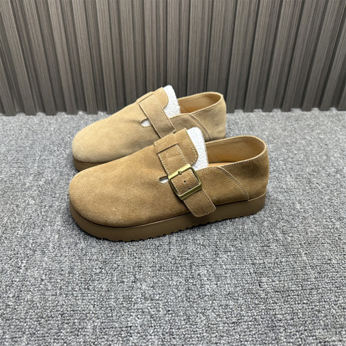 撤柜处理全牛反绒博肯鞋女