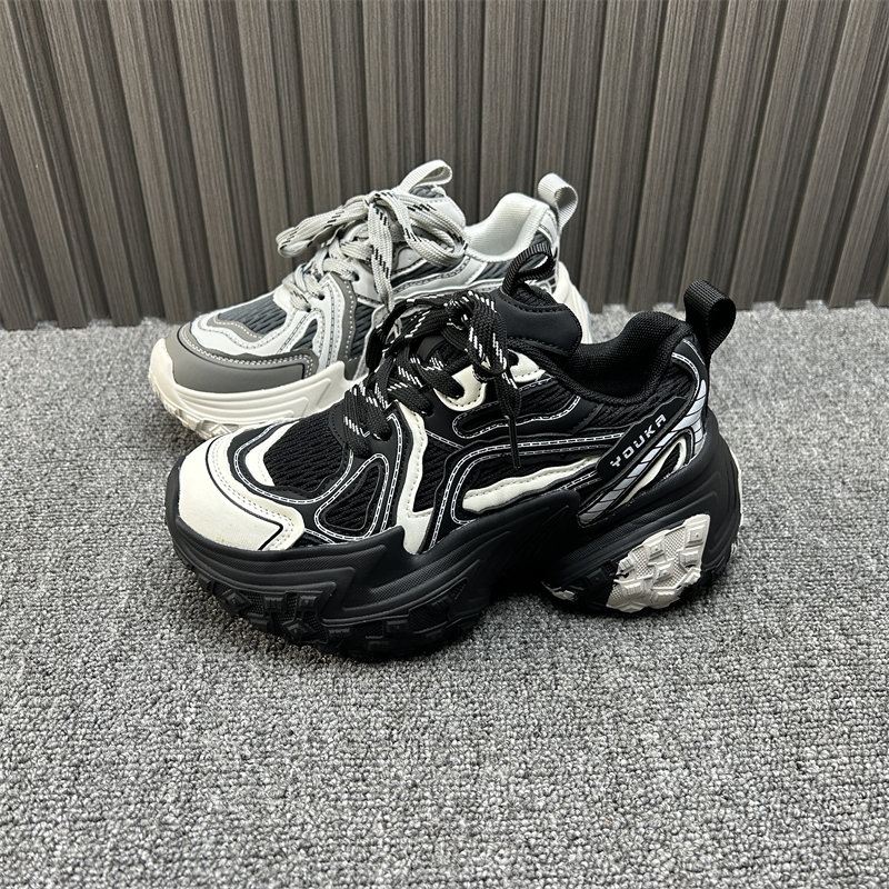 潮流复古时尚网面轻便老爹鞋潮