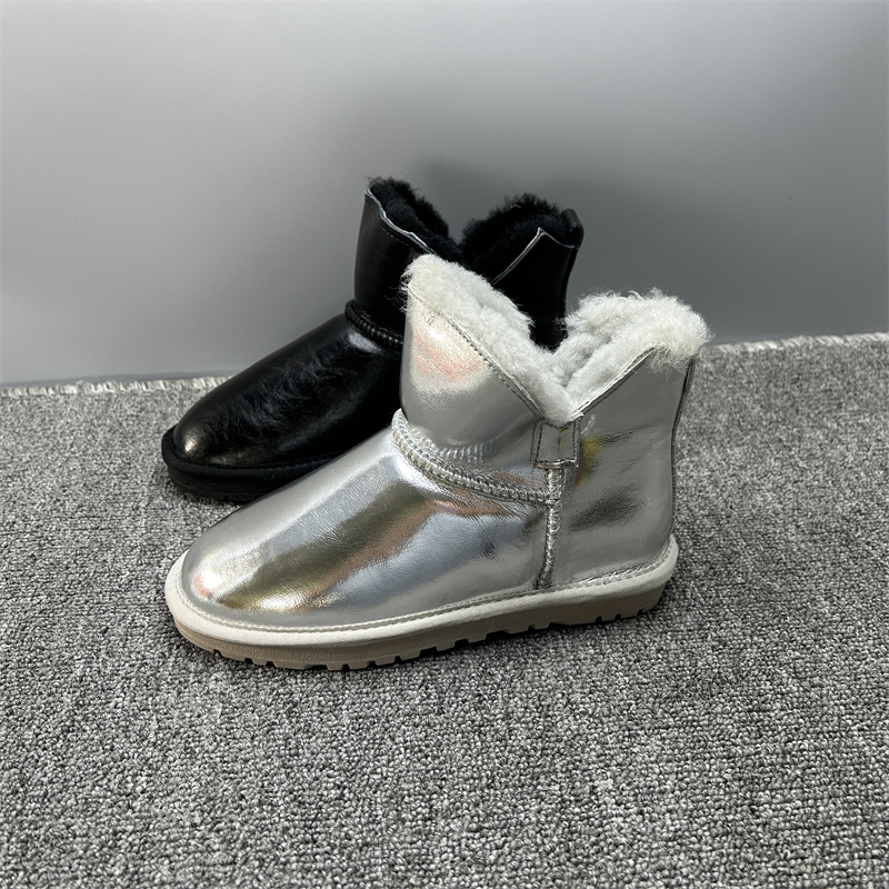 雪地靴冬季短靴真皮羊毛