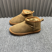 34码 加厚棉鞋 撤柜处理雪地靴女冬季 加绒保暖平底套脚简约东北时尚