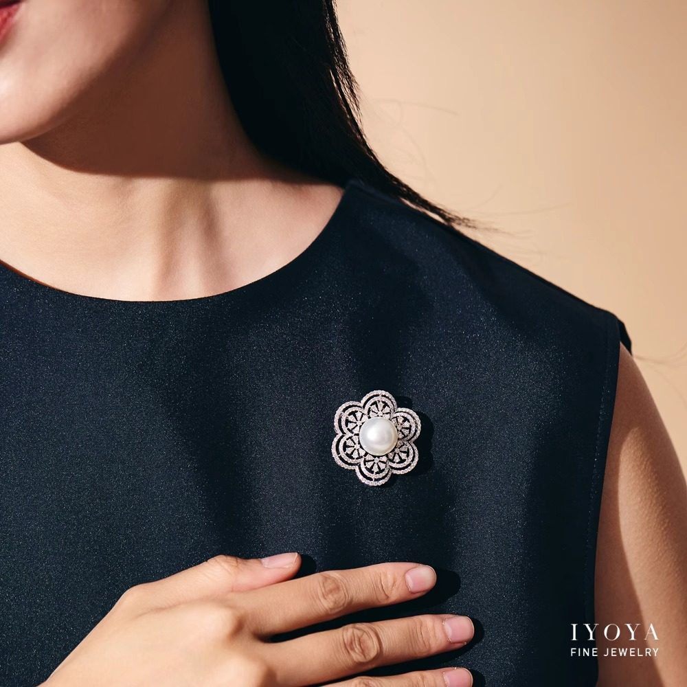 [孤品一口价] 高珠风范 钻石珍珠胸针手链项链 优雅随行珠宝店,珠宝/钻石/翡翠,颈饰,淘宝优惠券,粉丝福利购,淘宝优惠卷