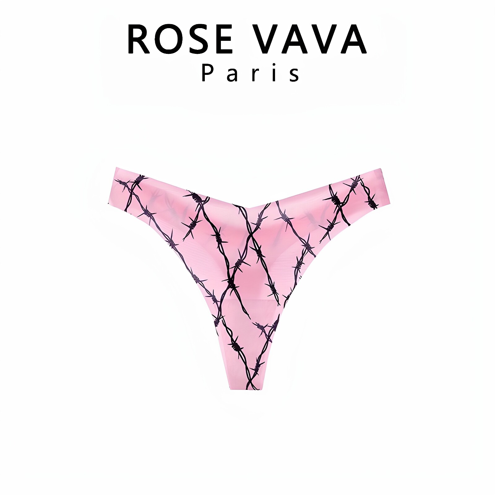 ROSE VAVA美性感冰丝纯欲风束腰舒适透气火辣无痕薄款丁字裤低腰