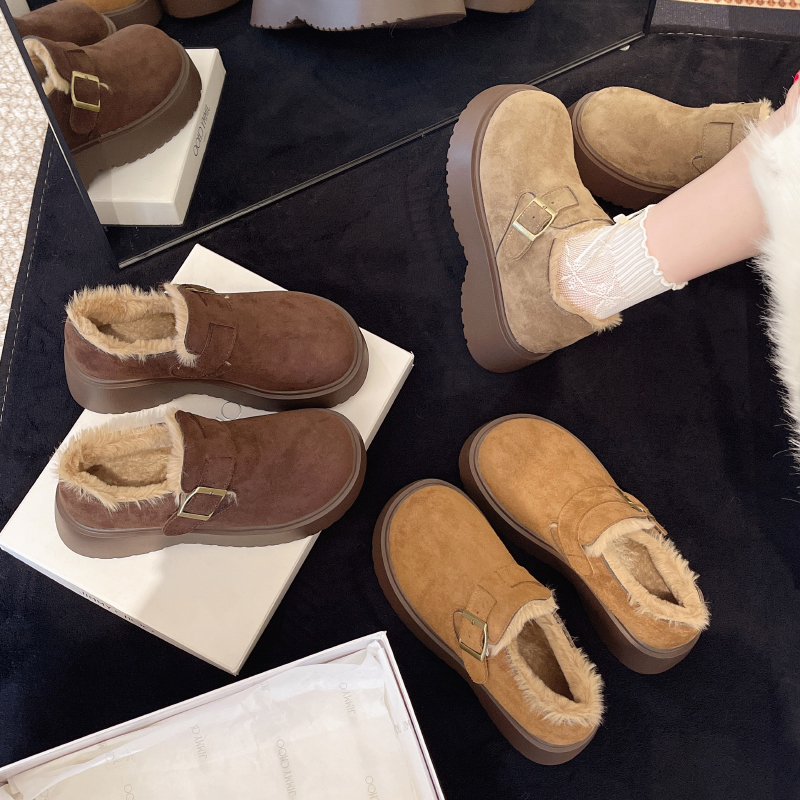 厚底增高全包勃肯鞋女