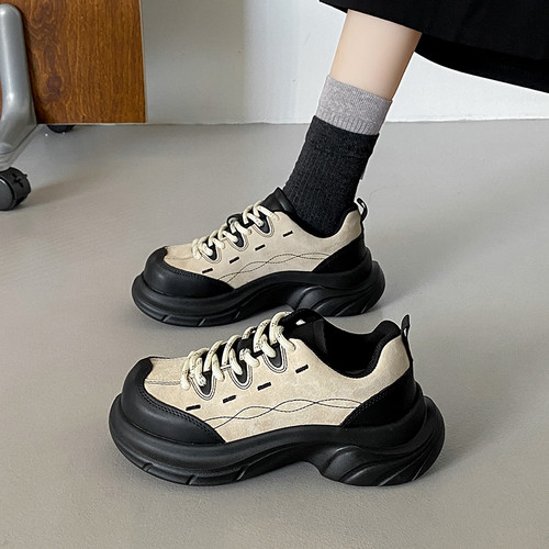 复古厚底大头德训老爹鞋