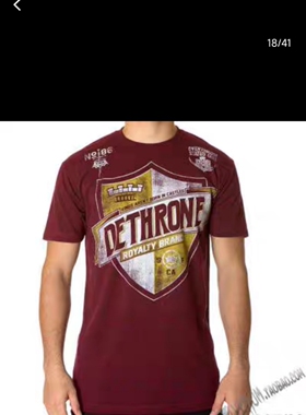 Dethrone品牌棉质T恤S码 特价处理不退不换