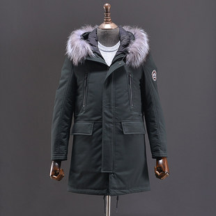 175 福利170 180 85绒加厚中长款 外套 断码 羽绒服可脱卸帽冬装 特价