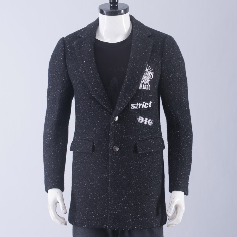 专柜上千！正品牌男士时尚外套秋冬季厚羊毛男装休闲潮流中长风衣