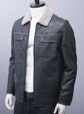 保暖防风防水~易打理~一线品牌撤柜男士翻领羽绒服鸭绒男装外套冬