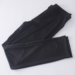 长裤 薄裤 子男士 四面弹抗皱夏季 子 商务休闲直筒裤 撤柜尾货黑色工装