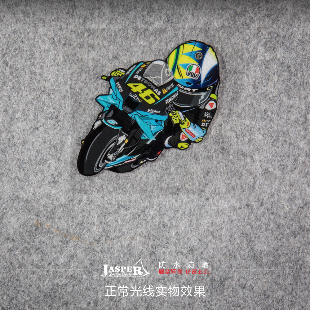 0181新款摩托车卡通车手93号马奎斯46号罗西MOTOGP反光贴纸赛摩