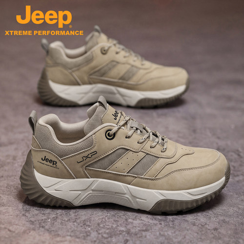 Jeep休闲运动鞋男秋冬爸爸登山鞋