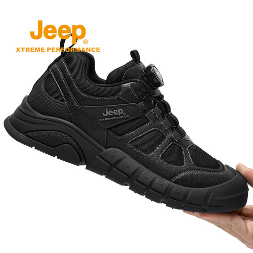 Jeep休闲运动鞋男秋冬爸爸登山鞋