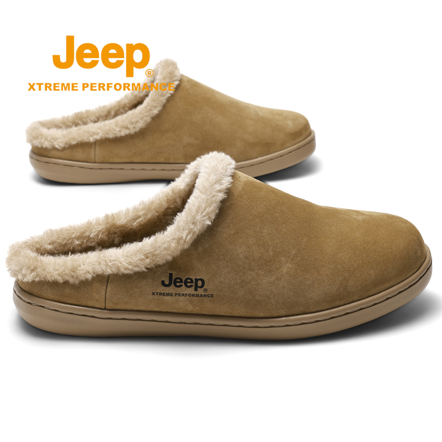 Jeep拖鞋男冬季新款加绒加厚保暖棉鞋男士休闲室内户外两用包头拖,流行男鞋,其他拖鞋,淘宝优惠券,粉丝福利购,淘宝优惠卷