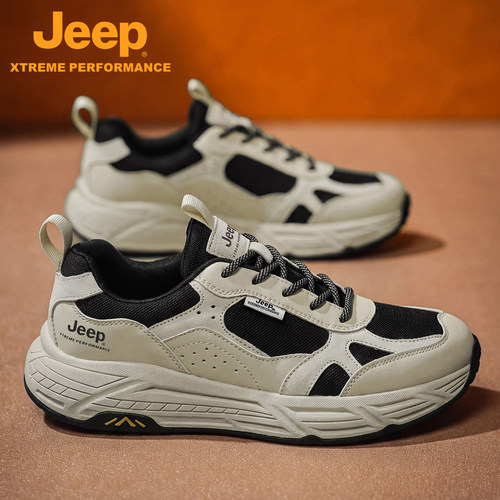 Jeep休闲运动鞋男秋冬爸爸休闲鞋