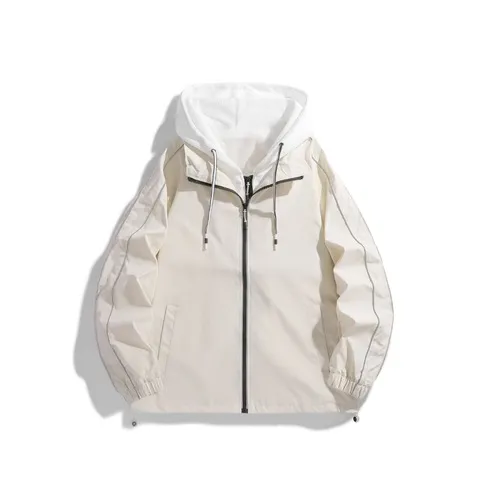 百搭男夹克外套连帽上衣休闲2024工装男港风服装宽松男春秋季