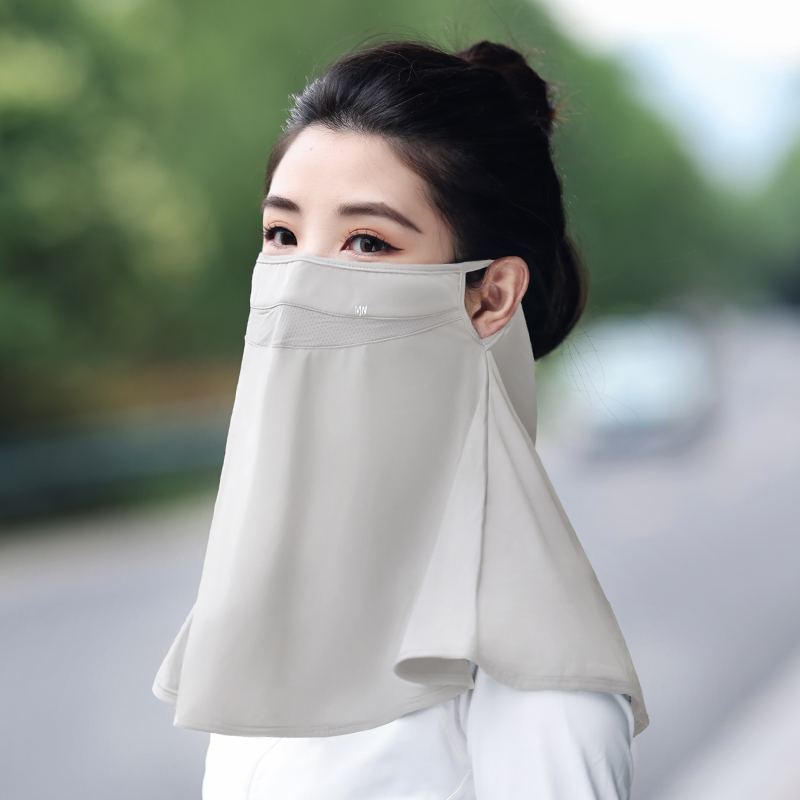 冰丝遮全脸夏季防晒面罩护颈围脖
