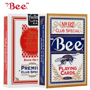 小蜜蜂扑克牌正品 进口高档桥牌百家乐德州 bee纸牌NO.92美国原装