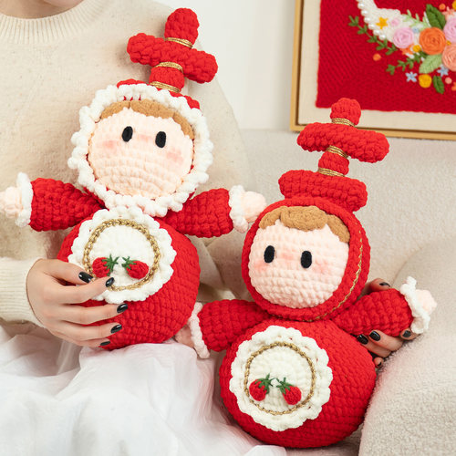 织物有爱欢喜压床娃娃diy材料包