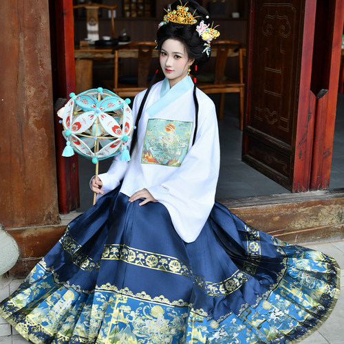原创汉服明制重工织金仿妆花补服