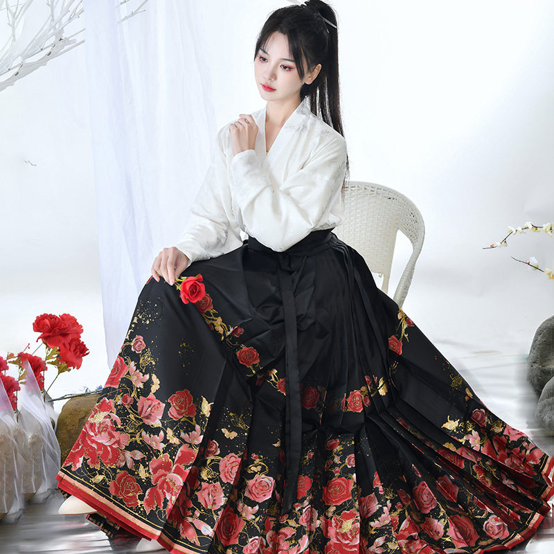 花满溪丨如梦霓裳明制汉服女装马面裙新国风玫瑰织金工艺春夏季