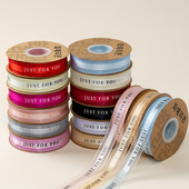 花中情素色英文纱带蕾丝透明雪纱雪纺丝带 蝴蝶结diy 蛋糕礼盒包装